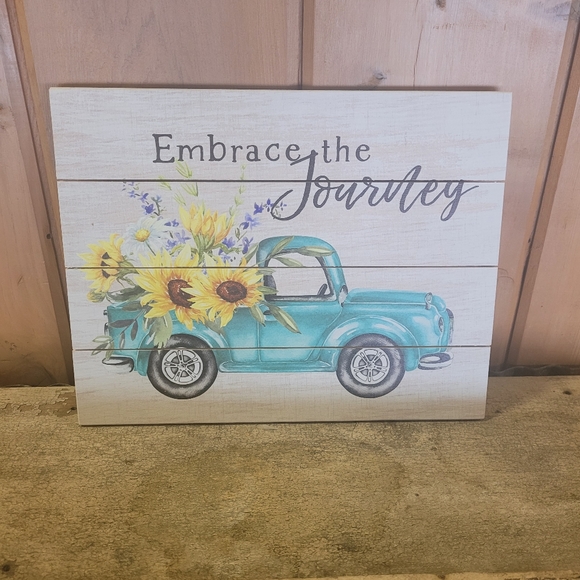 NWT Embrace The Journey Pallet Art - Picture 2 of 4